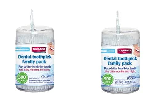 TOPMED ETS Toothpicks Hygiene Sticks 600 Count | High-Quality Plastic & Nylon, Reusable, Oral Care thumbnail 1