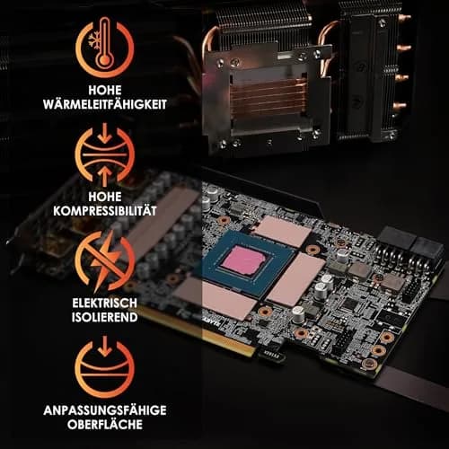 Thermal Grizzly Minus Pad 8-100 × 100 × 1.5 mm | Heat sink thermal pad, 8 W/m·K, 1.5 mm thick, black, 100x100 mm, 2-year warranty thumbnail 2