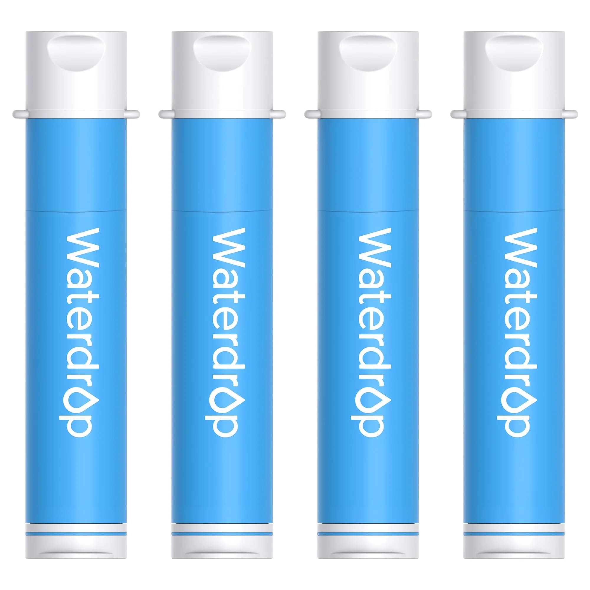 Waterdrop Portable Water Filter Straw, 1400 Gallons (5300 Liters) Capacity | Survival Water Purifier for Camping, Hiking, Travel — Blue