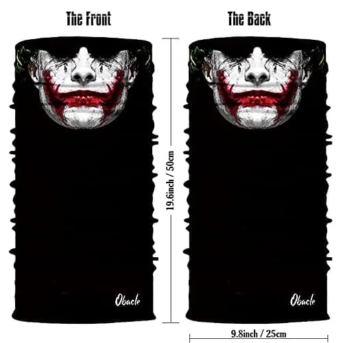 Obacle Skull Face Mask Half - Skull White Face with Red Lips Design thumbnail 3