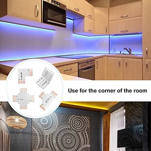 Honoson 48 Pcs 3 Pin Connectors Compatible with Ws2811 Ws2812b Sk6812 | No Soldering LED Strip Connectors, 10mm Interface thumbnail 6