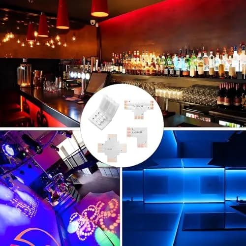 Honoson 48 Pcs 3 Pin Connectors Compatible with Ws2811 Ws2812b Sk6812 | No Soldering LED Strip Connectors, 10mm Interface thumbnail 7