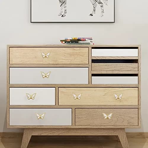 JfwuHap Gold Butterfly Knobs | Elegant Zinc Alloy Drawer Handles for Furniture (5.5cm x 3.5cm) thumbnail 5