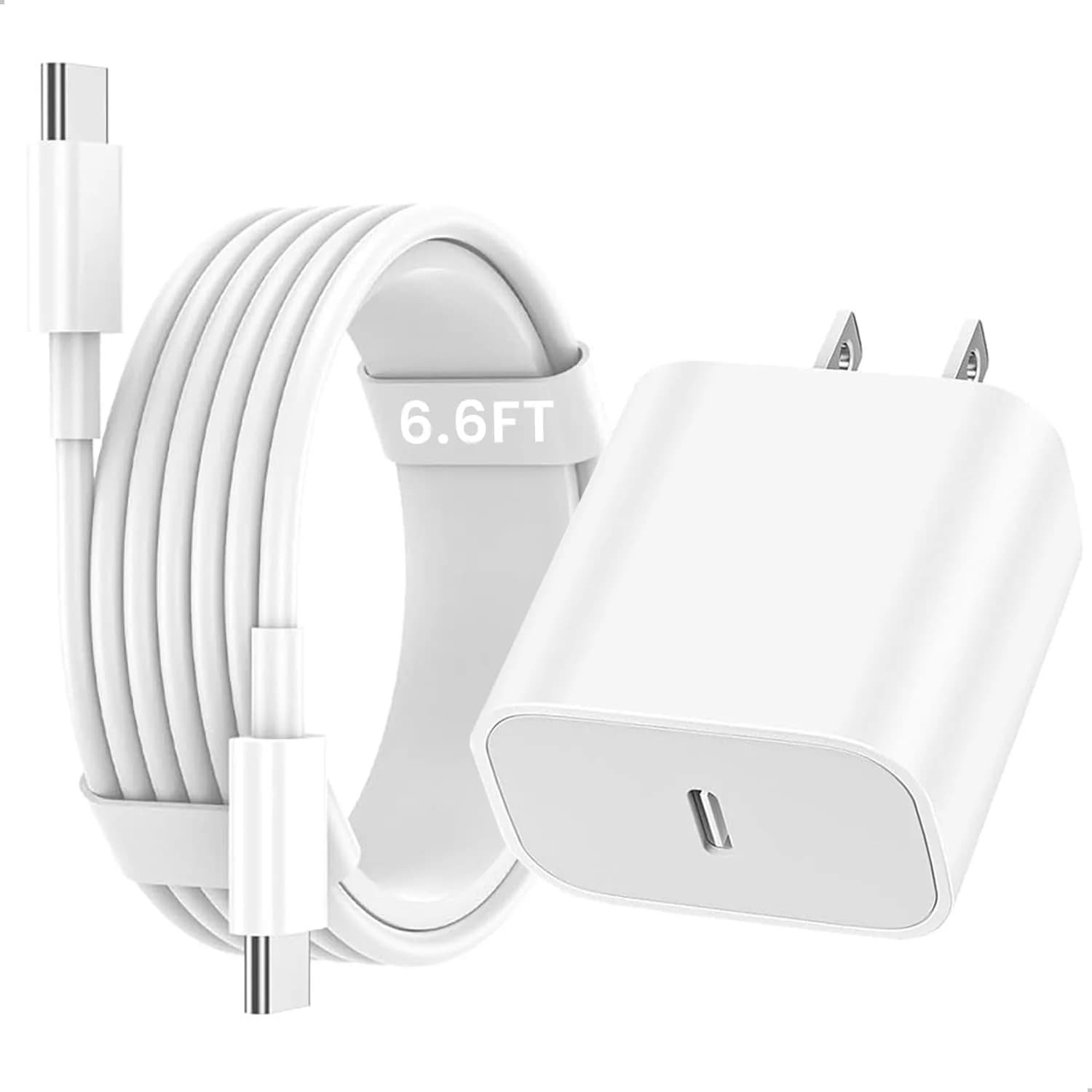 Aevonz 20W USB C Fast Charger & 6.6FT Cable | Charges iPad Pro in 1.3 Hours - main product image