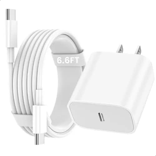 Aevonz 20W USB C Fast Charger & 6.6FT Cable | Charges iPad Pro in 1.3 Hours thumbnail 1