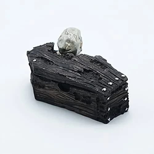 Kocris Casa Skull Coffin Aquarium Decoration 8.9cm (3.5") | Resin Cave House for Fish, Reptiles, and Terrariums thumbnail 3