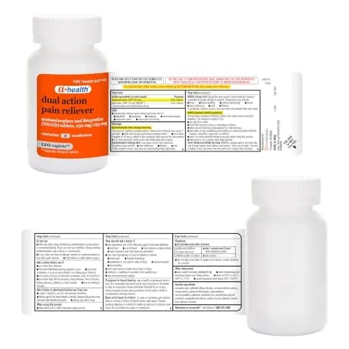 A+Health Dual Action Pain Relief Caplets 120 ct | Dye-Free, Fast-Acting, 8-Hour Relief thumbnail 6