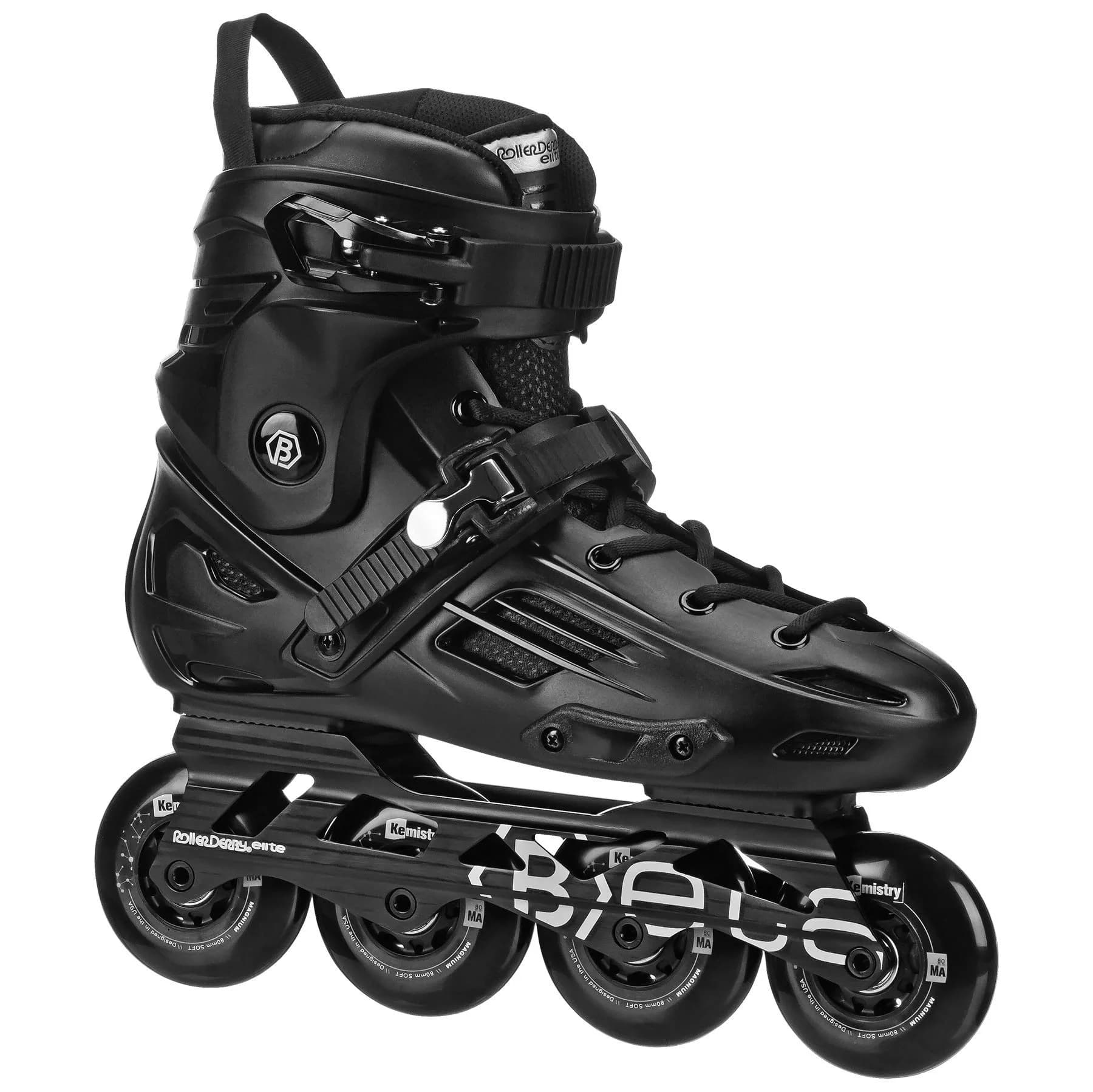 Roller Derby Elite Beta Inline Skates - Men's 7 (80mm Wheels) | Intermediate Performance - main product image