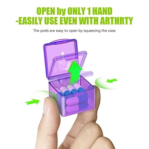 DOHIMGIO 30-Day Monthly Pill Organizer Box, Purple | Easy Open Large Compartments Portable Case for Travel thumbnail 2