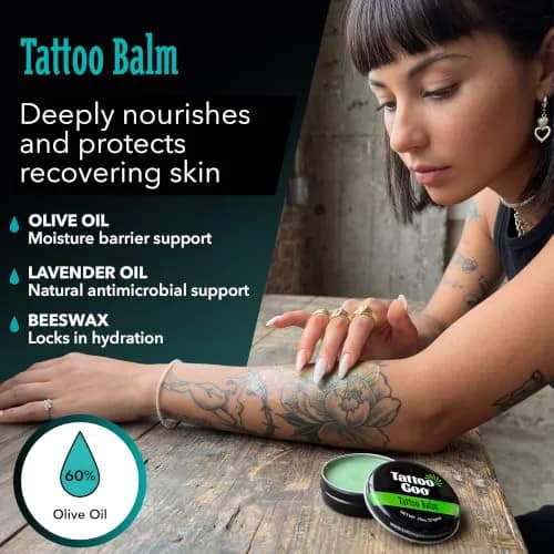 Tattoo Goo Tattoo Aftercare Kit, 3 Piece Set, Includes Antimicrobial Soap, Tattoo Balm & Healing Lotion, Complete Kit for Fresh Ink, Vibrant Colors & Glow thumbnail 5