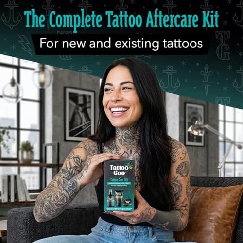 Tattoo Goo Tattoo Aftercare Kit, 3 Piece Set, Includes Antimicrobial Soap, Tattoo Balm & Healing Lotion, Complete Kit for Fresh Ink, Vibrant Colors & Glow thumbnail 2