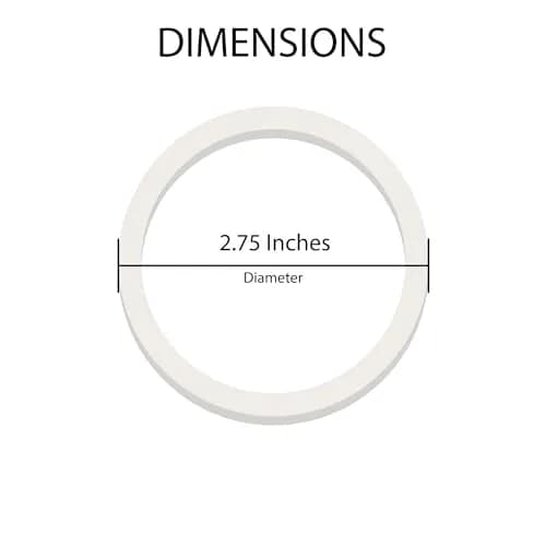 Fino Replacement Silicone Gaskets for 6-Cup Stovetop Espresso Maker (Set of 4, 2.75-inch Diameter) thumbnail 3