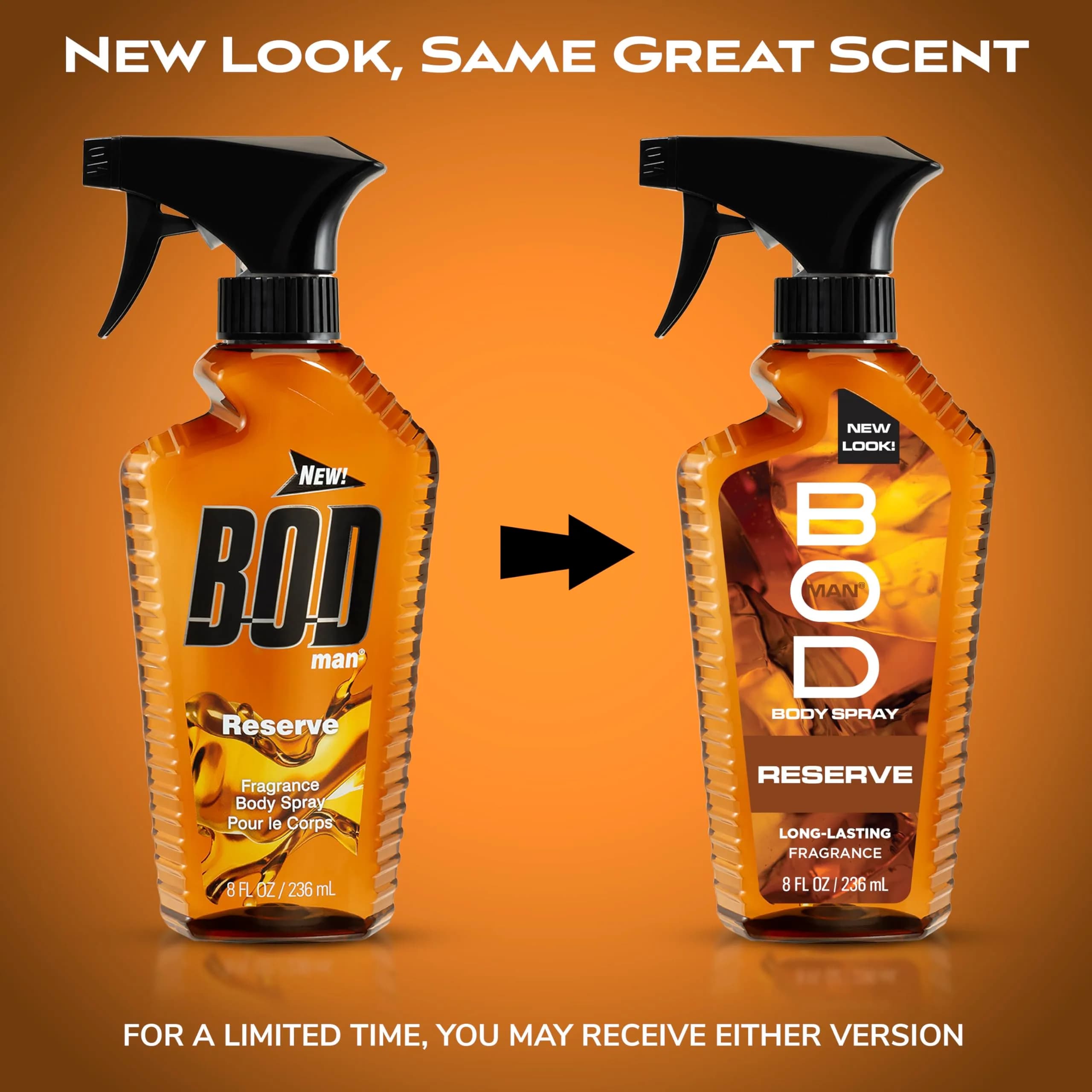 BOD man Fresh Blue Musk Reserve Scent Body Spray 236ml (8 fl oz) | Long-Lasting Masculine Fragrance - view 2
