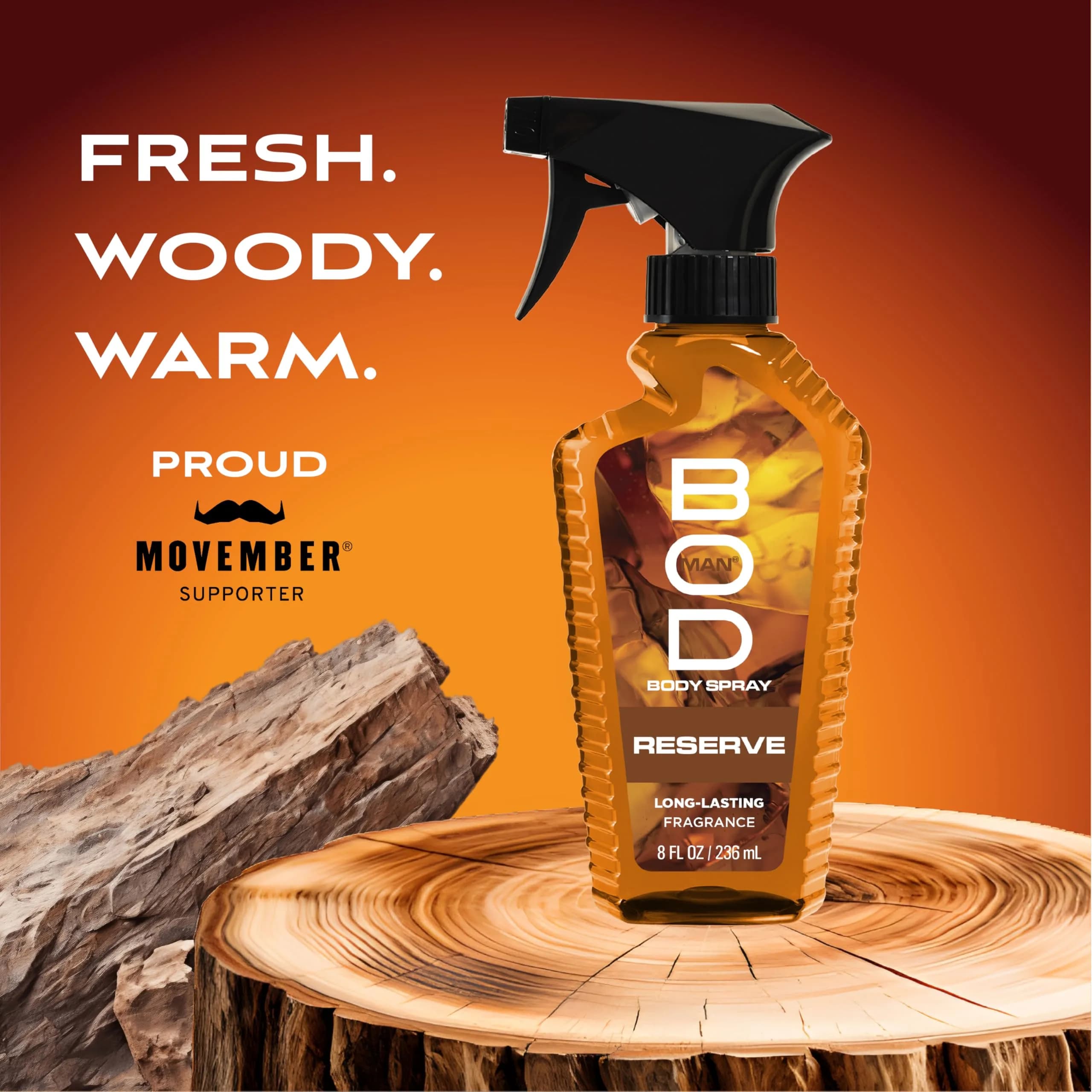 BOD man Fresh Blue Musk Reserve Scent Body Spray 236ml (8 fl oz) | Long-Lasting Masculine Fragrance - view 3