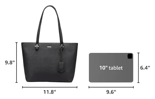 LOVEVOOK Women's Tote Bag with Top Handle | Anti-Scratch Faux Leather, Large Capacity, Classic Style thumbnail 3