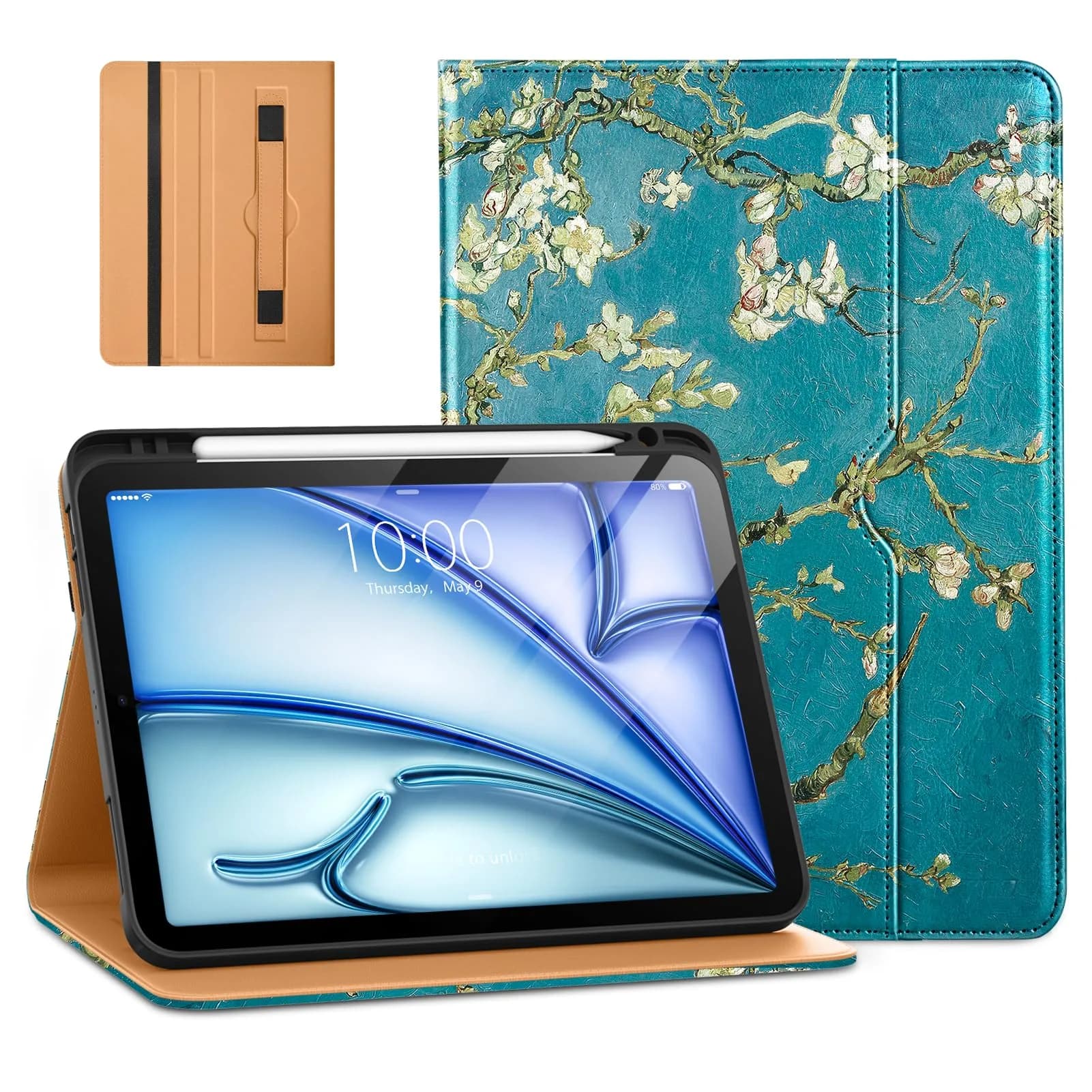 DTTO for iPad Air 11 inch Case M4 / M3 / M2 (2026/2025/2024) | Synthetic Leather, Multi-Angle Stand, Pencil Holder - main product image