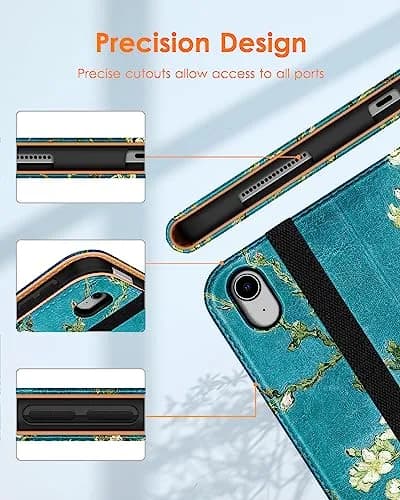DTTO for iPad Air 11 inch Case M4 / M3 / M2 (2026/2025/2024) | Synthetic Leather, Multi-Angle Stand, Pencil Holder thumbnail 4
