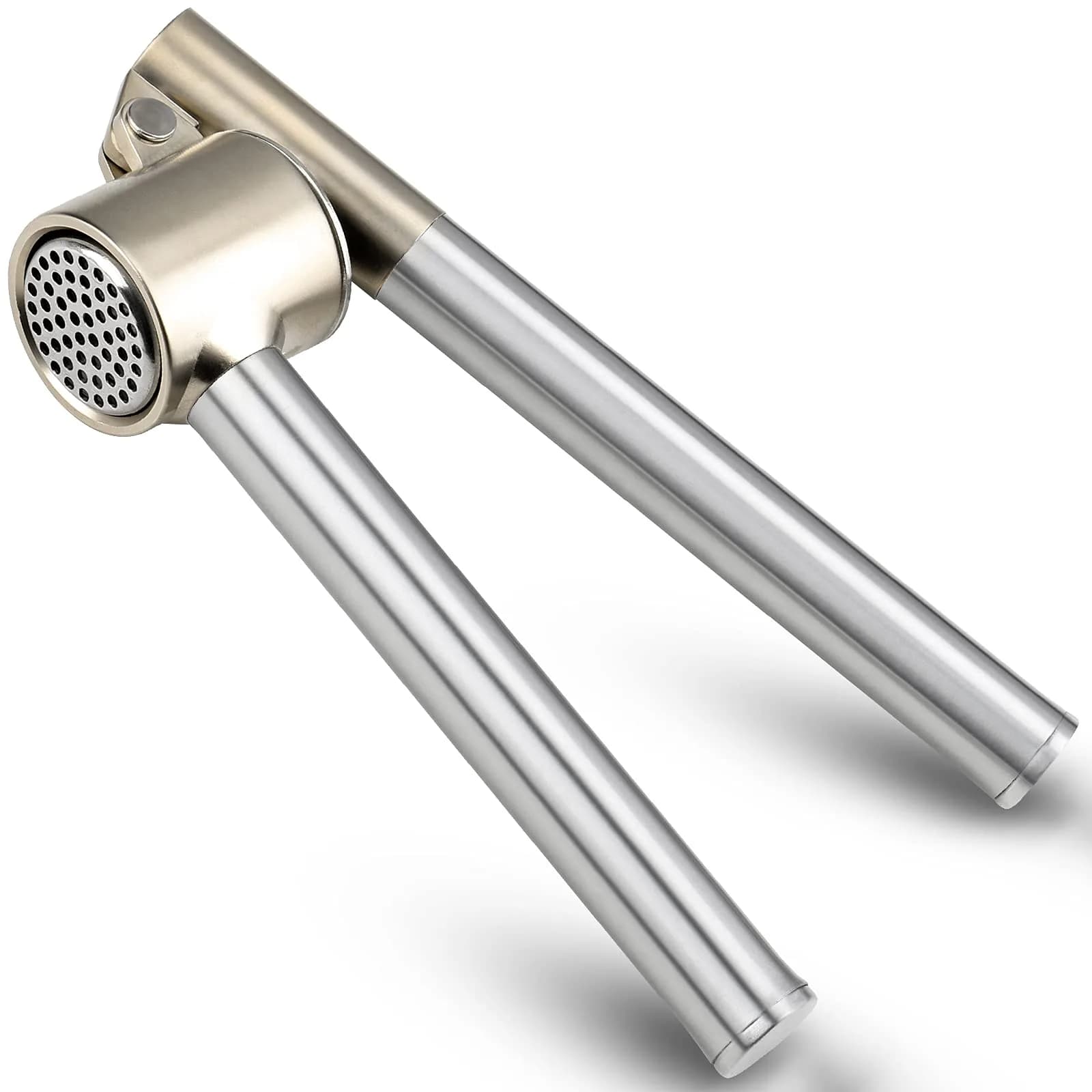 Roeene Garlic Press 304 Stainless Steel Heavy Duty | Easy Squeeze & Clean (6.4 in)