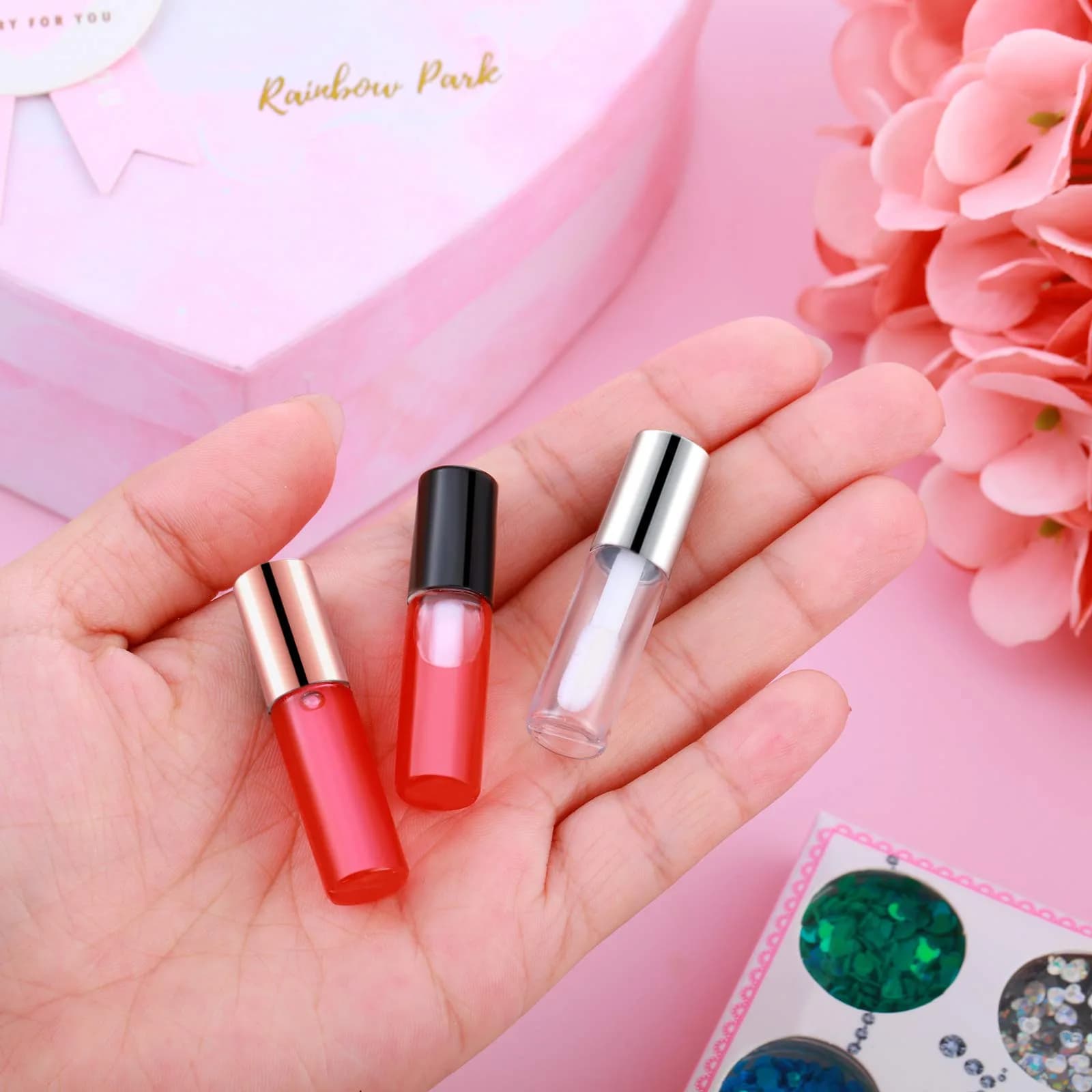 Patelai Clear Mini Lip Gloss Tubes 1.2 ml (Pack of 100) | DIY Cosmetic Containers for Travel - view 7