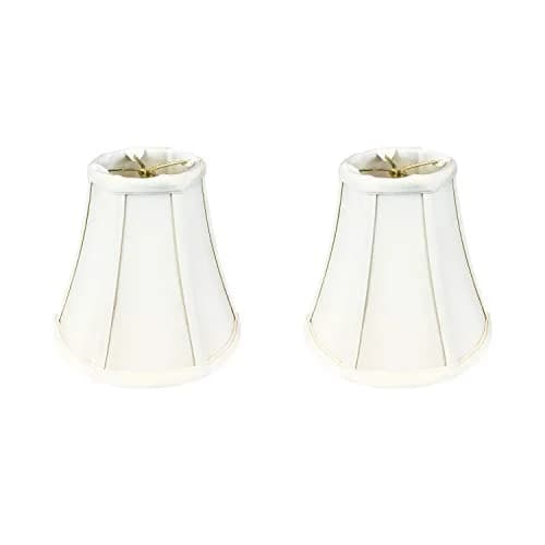 Royal Designs, Inc. True Bell Basic Lamp Shade with Round Clip 3.75 in x 7 in x 6.75 in White | Traditional Bell Shape thumbnail 1