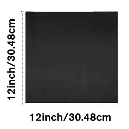 ingguise Black Tooling Leather Sheets Square 12"x12" | Full Grain Cowhide for Crafts & Sewing thumbnail 3