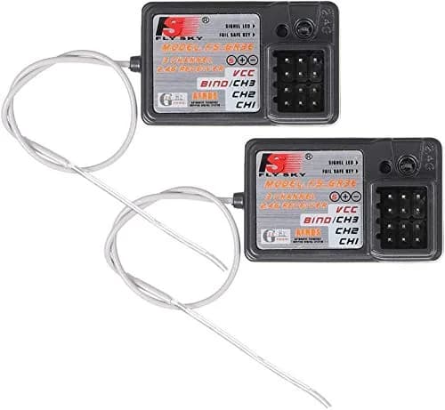 GLOBACT Flysky FS-GR3E Receiver 2.4GHz 3CH for RC Cars & Boats | Stable, Interference-Free, 100-200m Range thumbnail 1