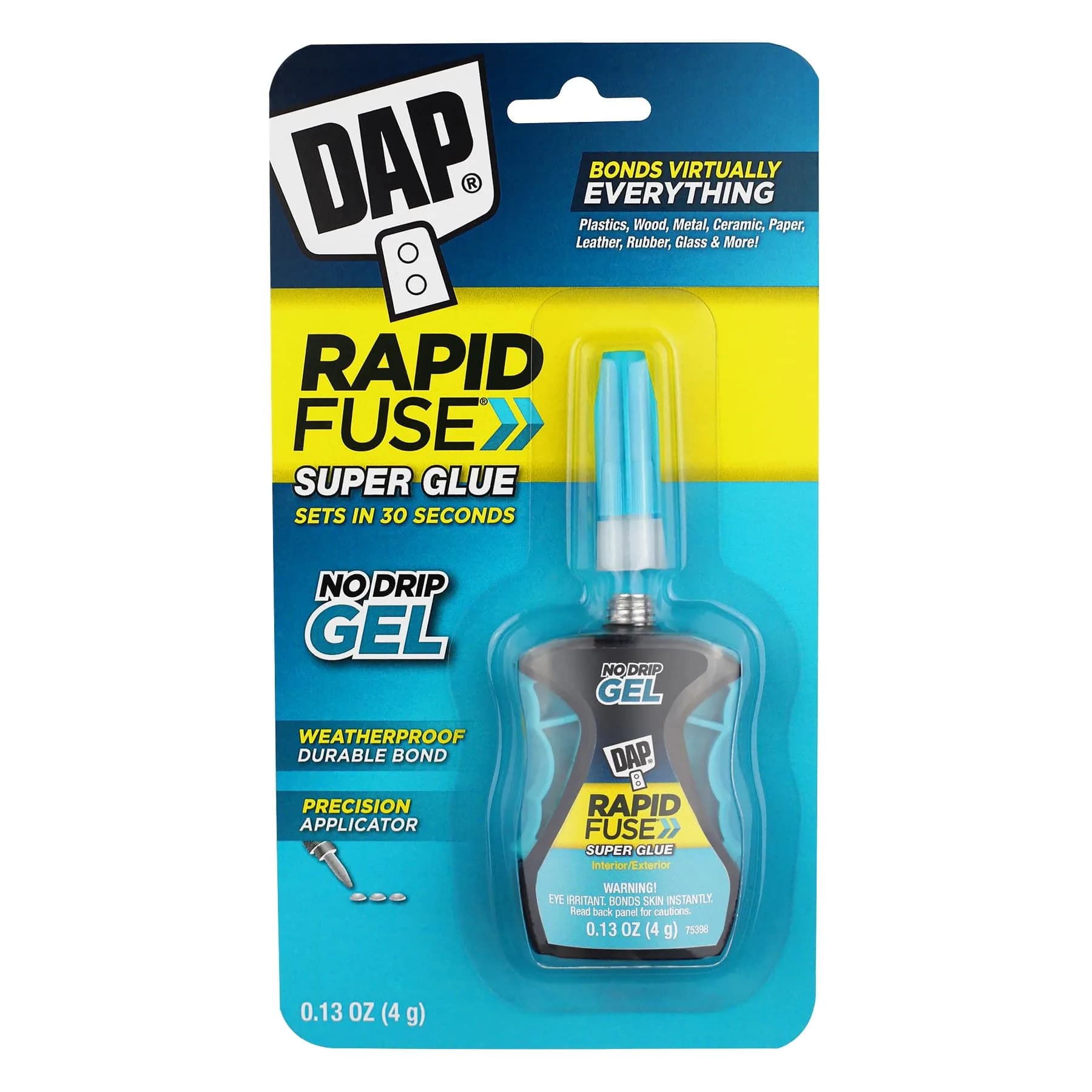 RapidFuse Gel Adhesive 0.13 Oz | Fast-Curing, Clear, Indoor & Outdoor Bond
