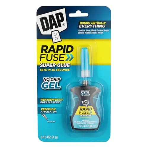 RapidFuse Gel Adhesive 0.13 Oz | Fast-Curing, Clear, Indoor & Outdoor Bond thumbnail 1