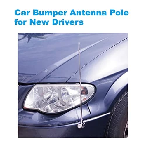 Hypersonic 2-Pack Car Bumper Corner Antenna Pole Adjust Driving Parking Marker Protector 29.2cm - 58.4cm (11in - 23in) | Essential for New Drivers thumbnail 3