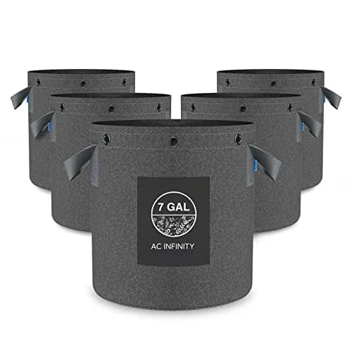 AC Infinity Heavy-Duty 7 Gallon Fabric Pots, 5-Pack | Air-Pruning Grow Bags for Healthy Roots thumbnail 1