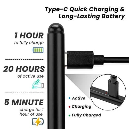 Minilabo Stylus Pen for iPad Pro 11/13-inch M4/M5 | Fast Charge, Palm Rejection, Precise Control thumbnail 3
