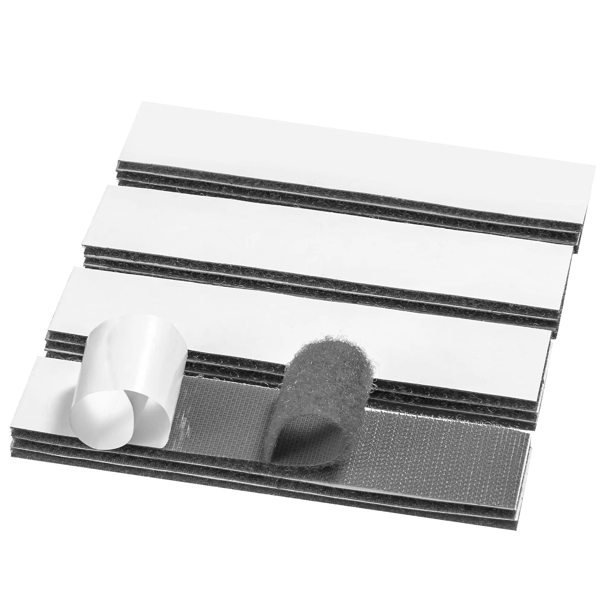 BRAVESHINE Grey Strong Stick Hook and Loop Tape 1.2x6 Inch | Heavy Duty Self-Adhesive Fastener for Home Office & Outdoors — Grey