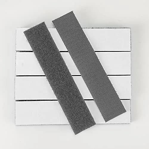 BRAVESHINE Grey Strong Stick Hook and Loop Tape 1.2x6 Inch | Heavy Duty Self-Adhesive Fastener for Home Office & Outdoors thumbnail 7