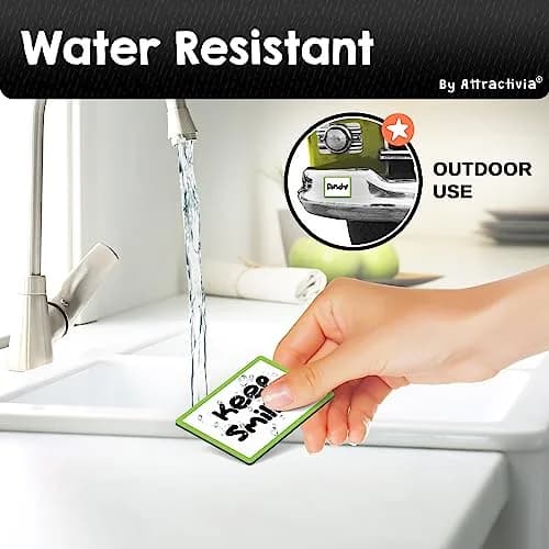 Attractivia Magnetic Labels 2.8 x 1.8 in | Rewritable Magnetic Labels for Office & Home thumbnail 8