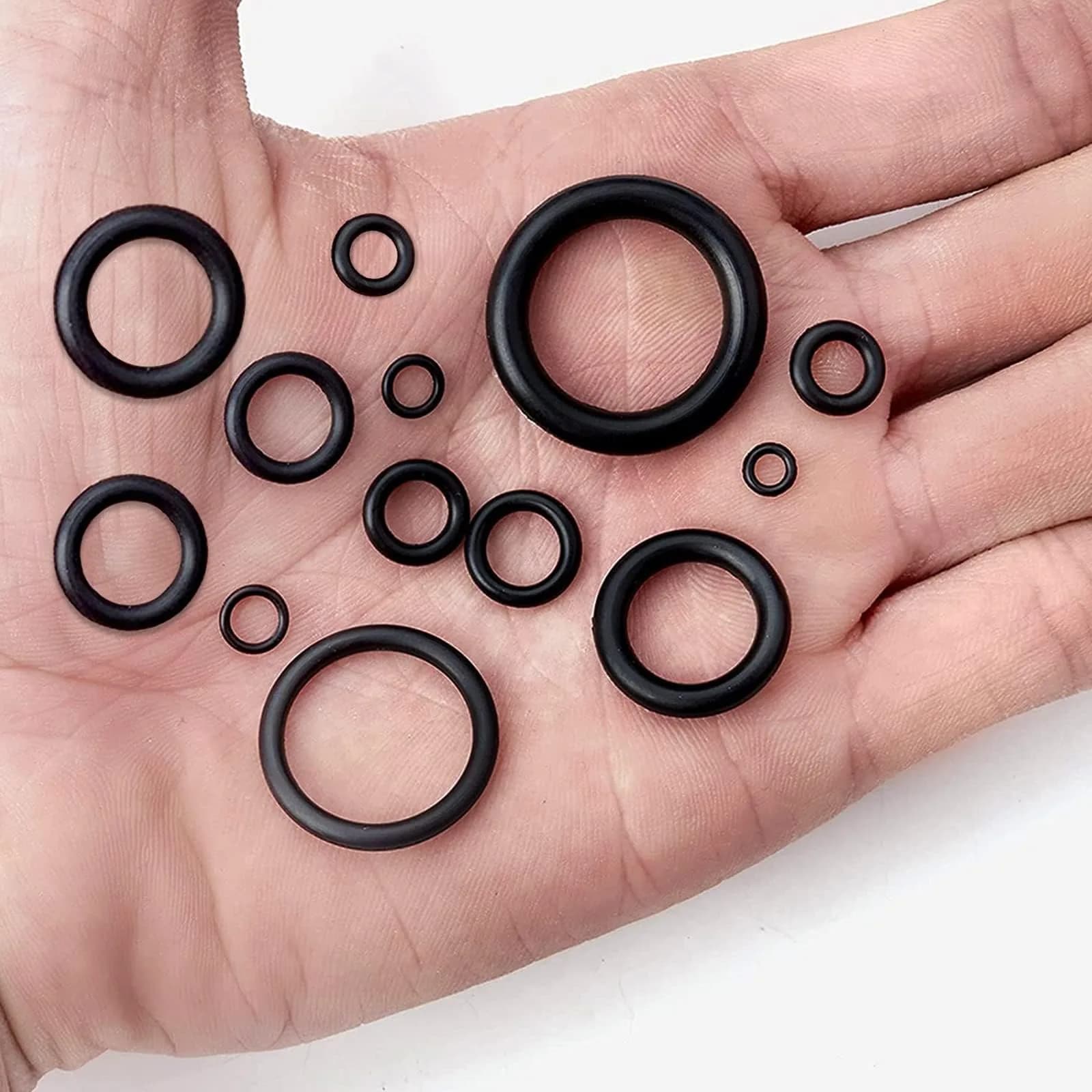 ZDBB Black Rubber O Ring Set 1120 Pcs | Assorted Metric Sealing Washers for Plumbing and Auto Repair - view 8