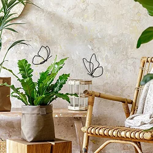 Hotop Butterfly Wall Art Set of 5 | Metal Decor for Indoor & Outdoor Spaces thumbnail 4