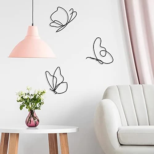 Hotop Butterfly Wall Art Set of 5 | Metal Decor for Indoor & Outdoor Spaces thumbnail 2