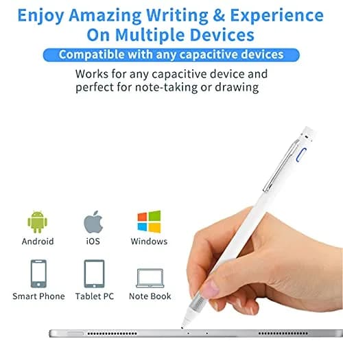 Minilabo Stylus Pen for iPhone 14/15/16/17 Pro Max | Ultra Fine 1.5mm Tip, White thumbnail 6