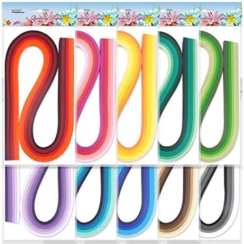 JUYA Multi-Color Quilling Strips Set 60 Colors 1200 Strips 10mm/0.39in | Broad Color Range for Creative Art thumbnail 2