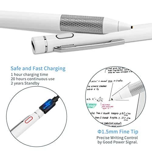 Minilabo Stylus for Lenovo Chromebook Duet 3/5/11 | Ultra Fine Tip Active Digital Pen, White thumbnail 6