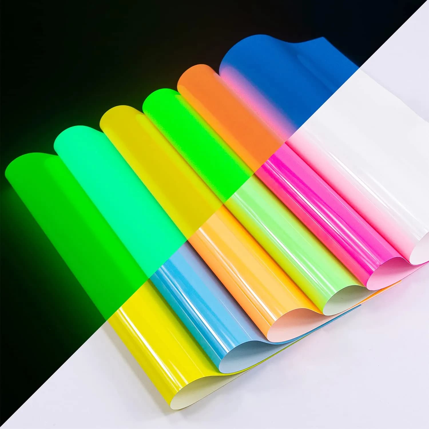 TransWonder Glow in The Dark Heat Transfer Vinyl 12"x10" | Glow Effect & Easy Weeding