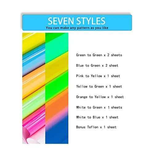 TransWonder Glow in The Dark Heat Transfer Vinyl 12"x10" | Glow Effect & Easy Weeding thumbnail 4