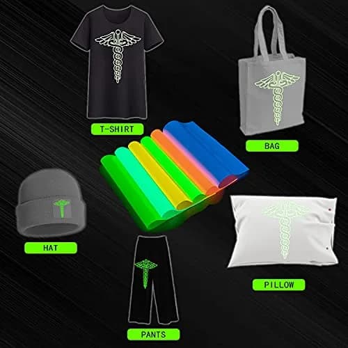 TransWonder Glow in The Dark Heat Transfer Vinyl 12"x10" | Glow Effect & Easy Weeding thumbnail 5