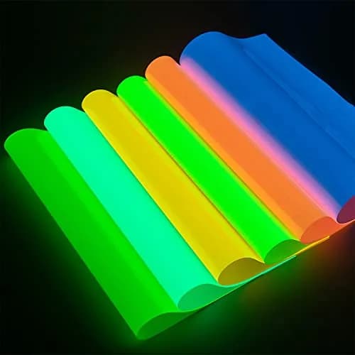 TransWonder Glow in The Dark Heat Transfer Vinyl 12"x10" | Glow Effect & Easy Weeding thumbnail 2