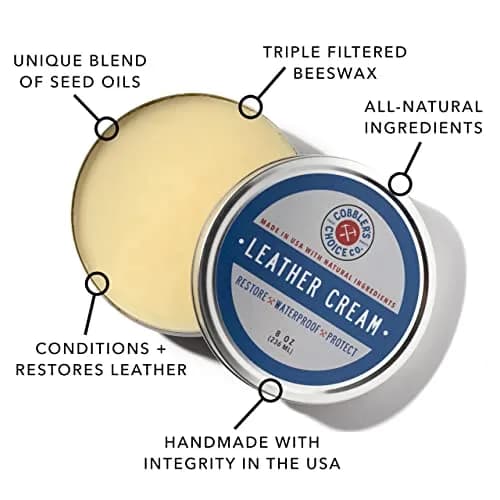 Cobbler's Choice Leather Cream 236ml (8 Oz.) | Conditions, Restores & Protects Leather thumbnail 5