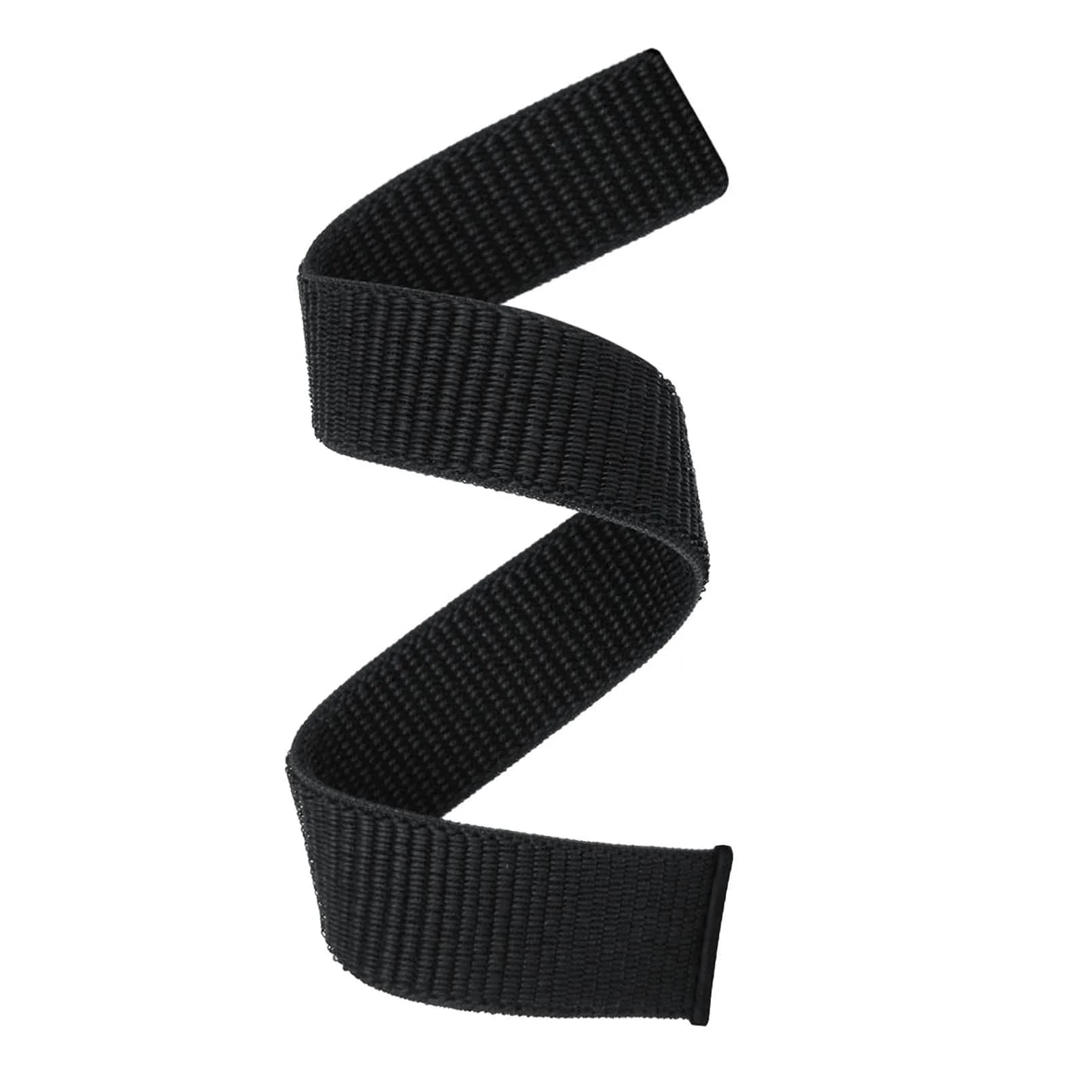 Abanen Woven Nylon Watch Band for Garmin Fenix 8/epix Pro/Fenix 7/6/5 47mm, 22mm Dark Blue Sport Wristband Strap for Instinct 3 45mm | Breathable & Washable — Black