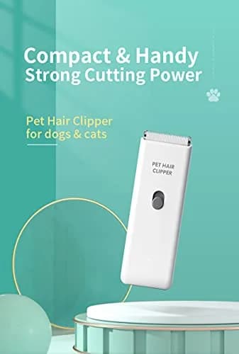 Grimgrow Dog Cat Hair Waterproof Clipper Portable Pet Shaver | Low Noise, USB Rechargeable thumbnail 2