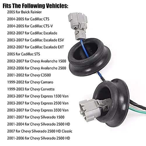 muge racing Knock Sensors with Wiring Harness Kit | Compatible with Chevy Silverado Tahoe Suburban Avalanche GMC Sierra Yukon Cadillac 5.3 thumbnail 4