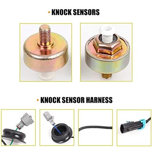muge racing Knock Sensors with Wiring Harness Kit | Compatible with Chevy Silverado Tahoe Suburban Avalanche GMC Sierra Yukon Cadillac 5.3 thumbnail 3