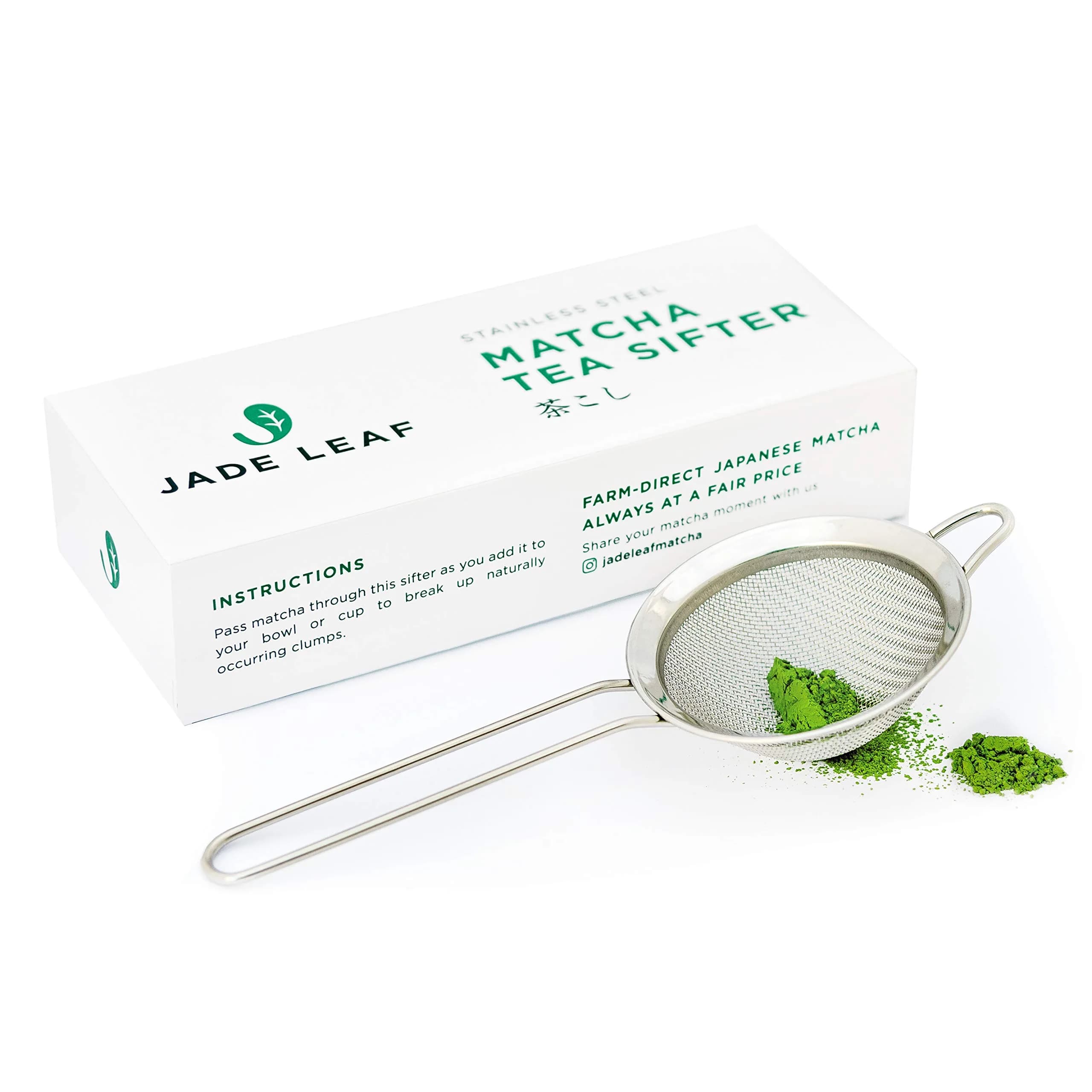 Jade Leaf Matcha Stainless Steel Matcha Sifter | Ultra-Fine Mesh for Clump-Free Matcha - main product image